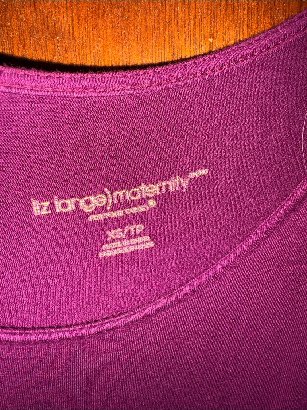 Liz Lange Maternity Scoop Neck Camisole in Deep Magenta